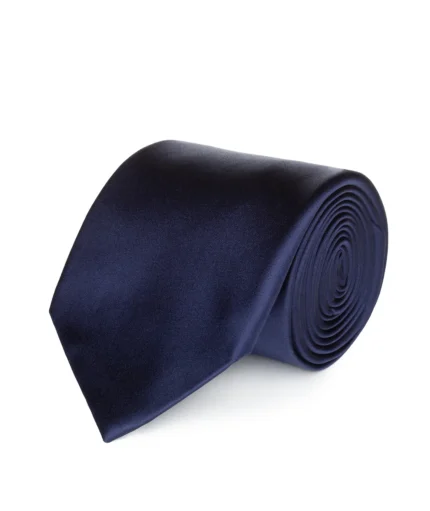 Blue Satin Necktie