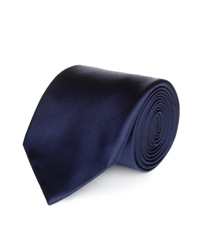 Blue Satin Necktie