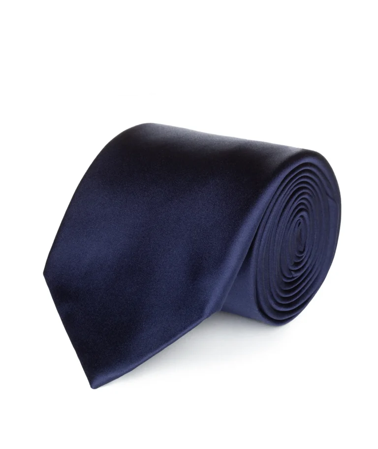 Blue Satin Necktie