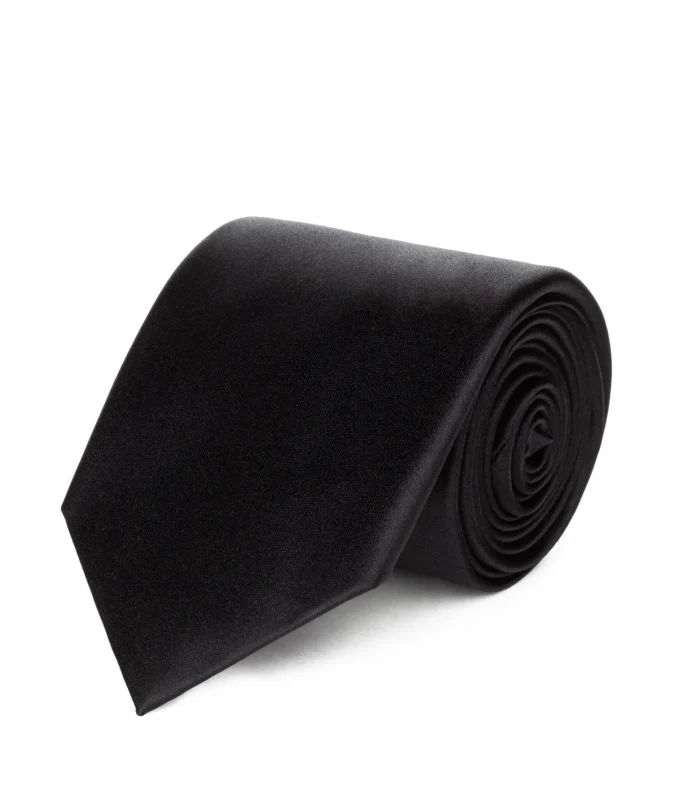 Black Silk Necktie