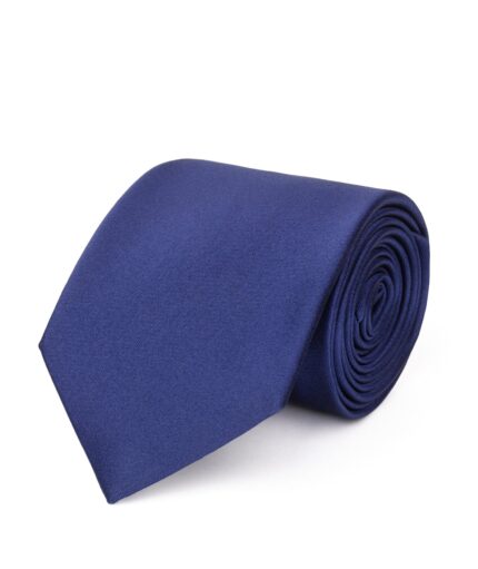 Bright Blue Silk Satin Necktie
