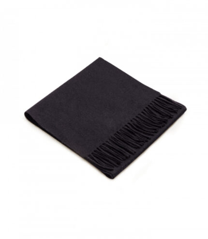 Luxurious Merino Wool Scarf - Classic Black