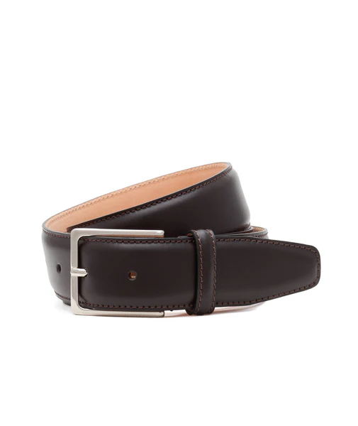 Dark Brown Brushed Leather Belt