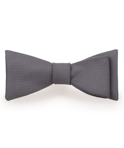 Gray Silk twill Bowtie