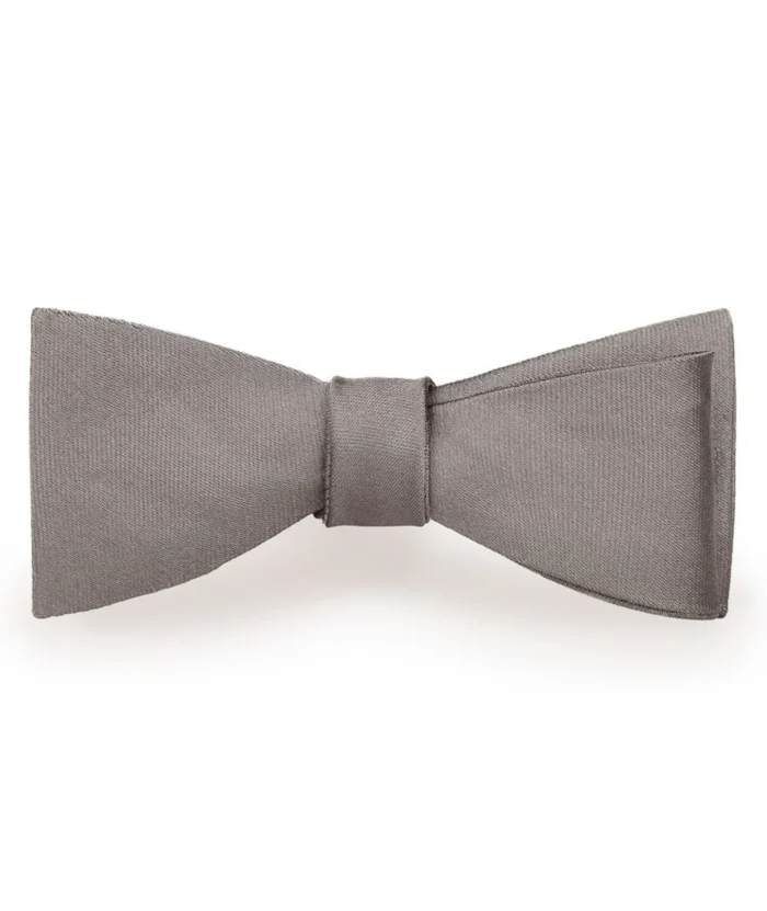 Satin Gray Ceremony Bowtie