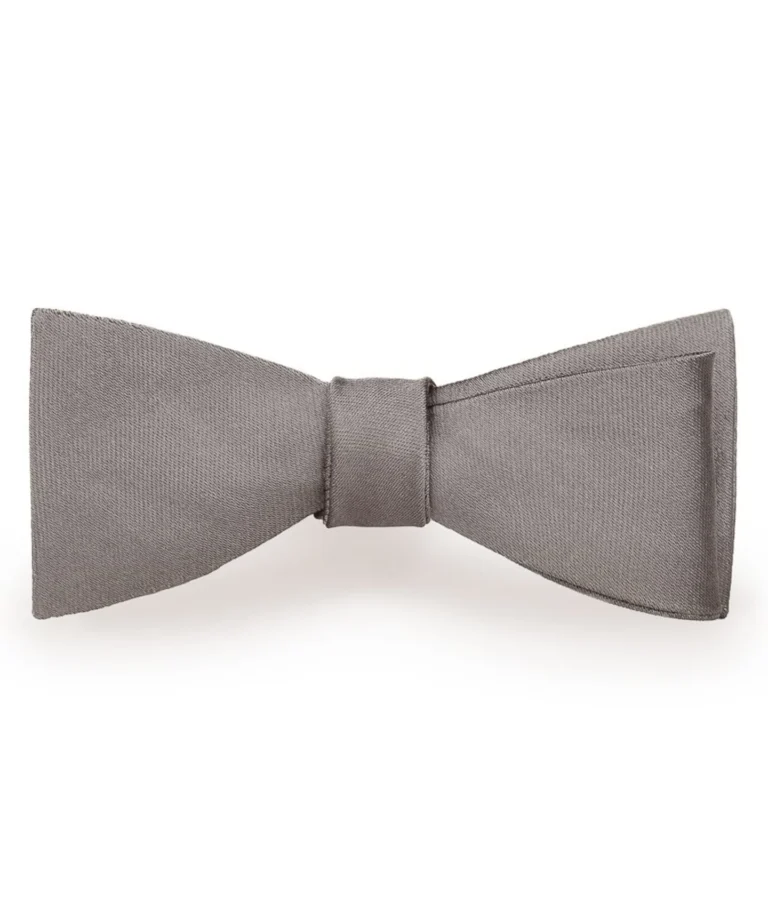 Satin Gray Ceremony Bowtie