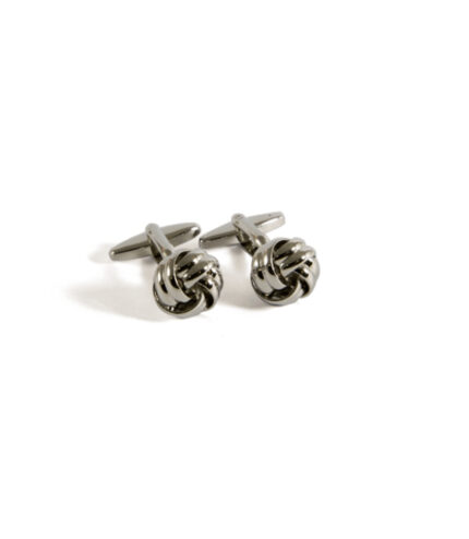 Sliver Know Cufflink