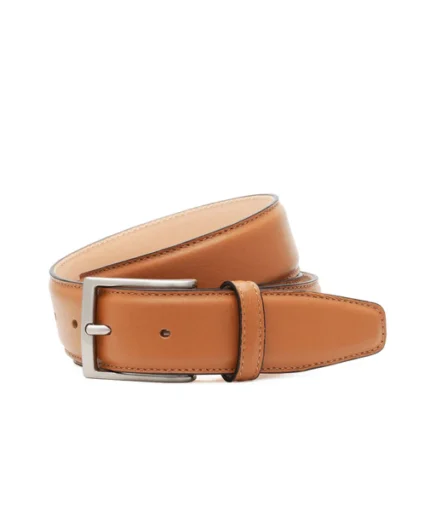 Tan Hammered Leather Belt