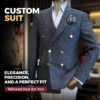 Tailor fitting a bespoke suit in Bangkok at New Armani Tailor Studio