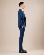 Bright Navy Blue Three-Piece Suit - Image 3