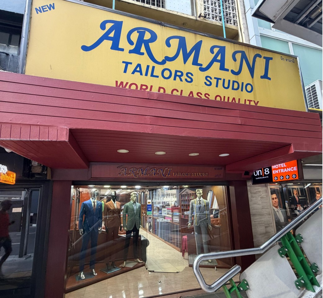 New Armani Tailor Studio storefront in Bangkok