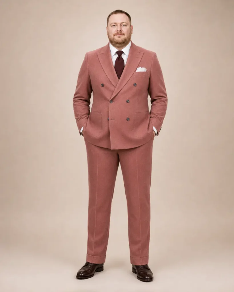 Dusty Rose Double-Breasted Suit