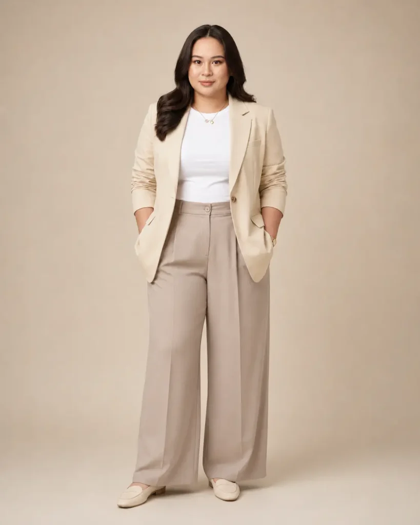 Ivory Single-Breasted Tailored