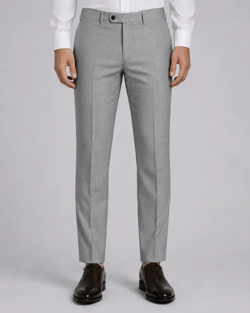 Light Grey Tailored Dress Trousers