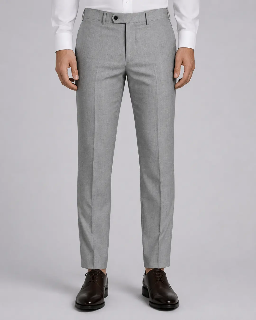 Light Grey Tailored Dress Trousers