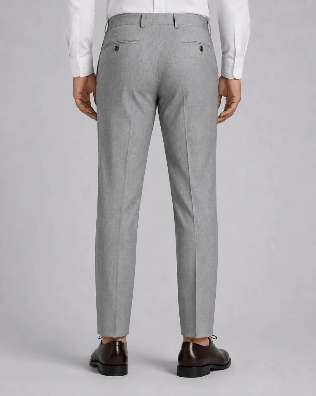 Light Grey Tailored Dress Trousers